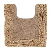 Better Trends Shaggy Border Mat Bath Contour Rug In Sand