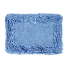 Better Trends Shaggy Border Mat Bath Rug In Blue