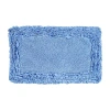Better Trends Shaggy Border Mat Bath Rug In Blue