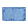 Better Trends Shaggy Border Mat Bath Rug In Blue