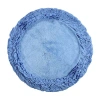 Better Trends Shaggy Border Mat Bath Rug In Blue