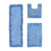 Better Trends Shaggy Border Mat Bath Rug In Blue