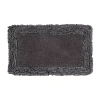 Better Trends Shaggy Border Mat Bath Rug In Gray