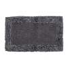 Better Trends Shaggy Border Mat Bath Rug In Gray