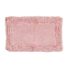 Better Trends Shaggy Border Mat Bath Rug In Pink