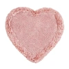 Better Trends Shaggy Border Mat Bath Rug In Pink