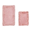 Better Trends Shaggy Border Mat Bath Rug In Pink