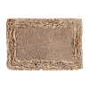 Better Trends Shaggy Border Mat Bath Rug In Sand