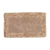 Better Trends Shaggy Border Mat Bath Rug In Sand