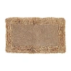 Better Trends Shaggy Border Mat Bath Rug In Sand