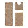 Better Trends Shaggy Border Mat Bath Rug In Sand