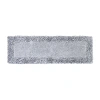 Better Trends Shaggy Border Mat Bath Rug In Silver