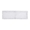Better Trends Shaggy Border Mat Bath Rug In White