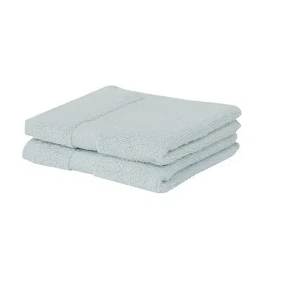Better Trends Splash 100% Cotton 550 Gsm Solid Super Absorbent & Zero Twist Washcloth Set In Blue