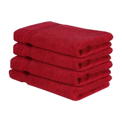 Better Trends Splash Collection 4-pc. Hand Towel In Red