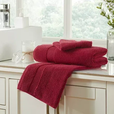 Better Trends Splash Collection 6-pc. Bath Towel Set In Red