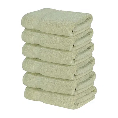 Better Trends Splash Collection 6-pc. Bath Towel In Green