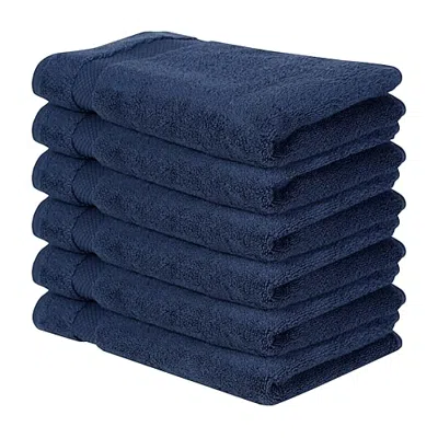 Better Trends Splash Collection 6-pc. Hand Towel In Blue