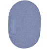 Better Trends Sunsplash Braided Reversible Indoor Outdoor Oval Accent Rug In Blue