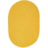 Better Trends Sunsplash Braided Reversible Indoor Outdoor Oval Accent Rug In Yellow