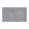 Better Trends Trier Bath Rug In Silver