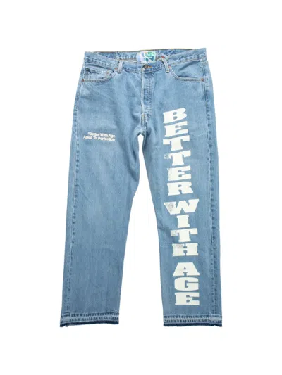 Better With Age Beaufort Logo-print Jeans In Blue