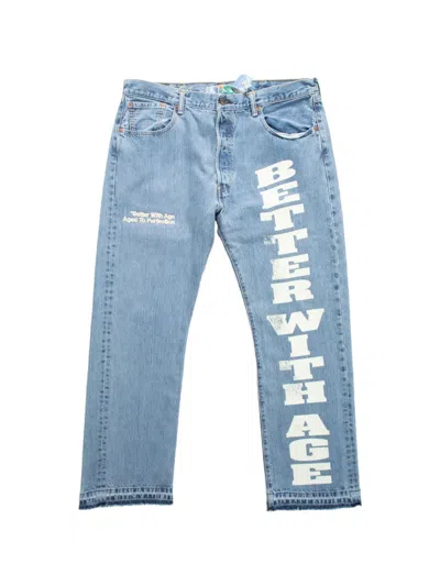 Better With Age Beaufort Logo-print Jeans In Blue