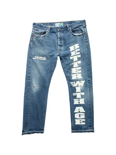 Better With Age Beaufort Logo-print Jeans In Blue