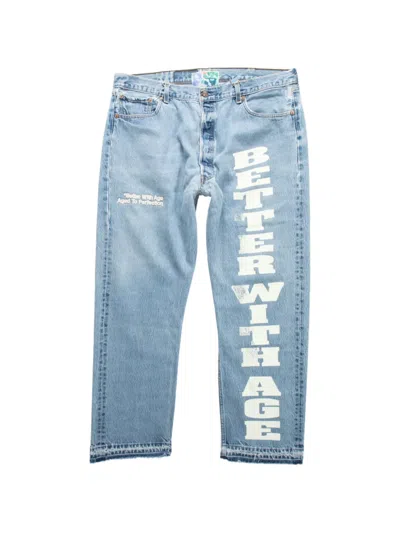 Better With Age Beaufort Logo-print Jeans In Blue