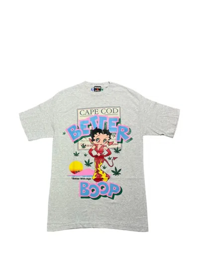 Better With Age Better Boop Graphic-print T-shirt In Gray