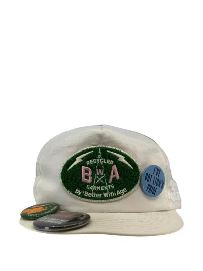Better With Age Caprice Badge-embellished Cap In Gray