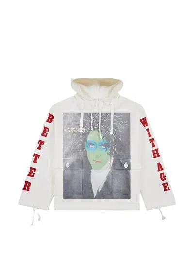 Better With Age Charlie Gunner Graphic Smock Hoodie In Multi
