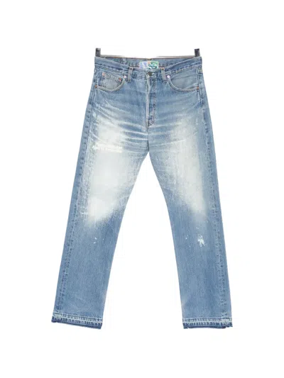 Better With Age Distressed Faded Jeans In Blue