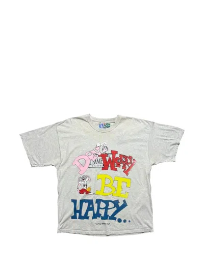 Better With Age Don't Worry Be Happy Graphic-print T-shirt In Multi