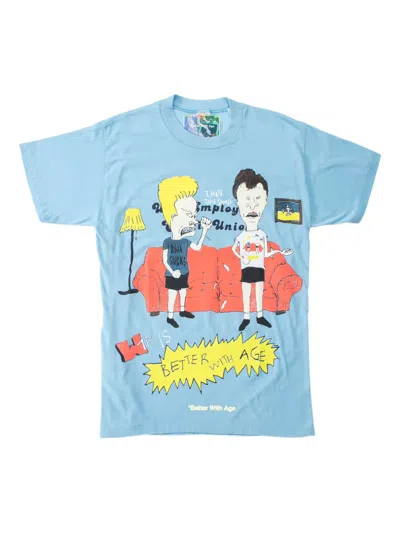 Better With Age Dumb Graphic T-shirt In Blue