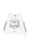 Better With Age Eagle-print Long-sleeve T-shirt In Neutral
