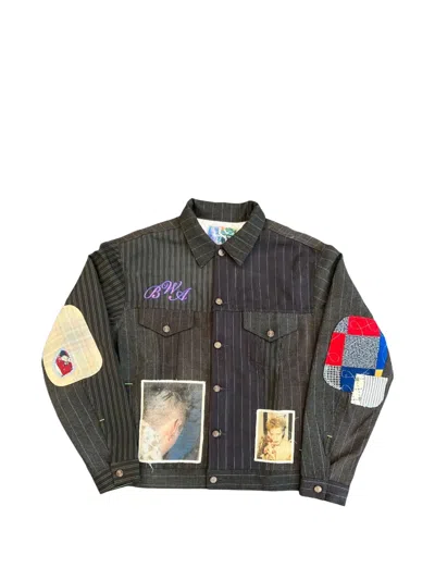 Better With Age Eastman Striped Jacket In Black