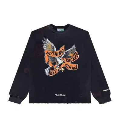 Better With Age Florence Waffle Long Sleeve In Blue