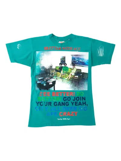 Better With Age Graphic-print T-shirt In Green
