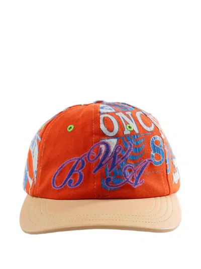 Better With Age Graphic-print Embroidered Baseball Cap In Red