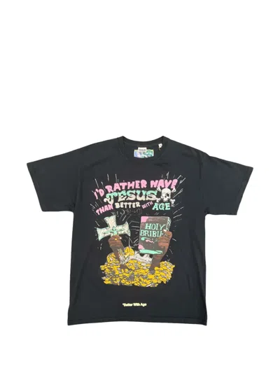 Better With Age Graphic-print T-shirt In Black