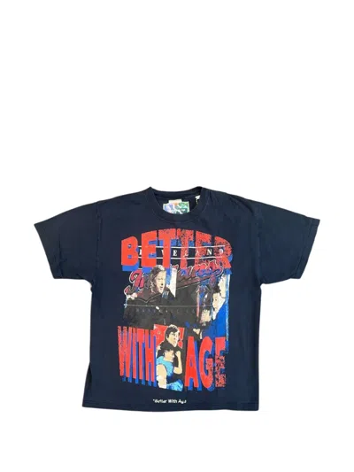 Better With Age Graphic-print T-shirt In Blue