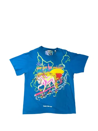 Better With Age Graphic-print T-shirt In Blue