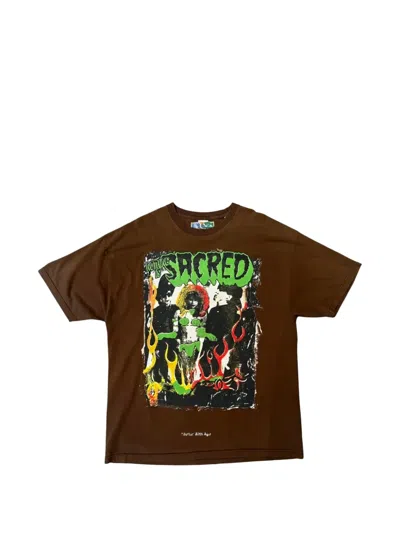 Better With Age Graphic-print T-shirt In Brown