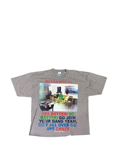 Better With Age Graphic-print T-shirt In Gray