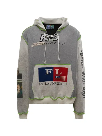 Better With Age Hollywood Lace-up Hoodie In Gray