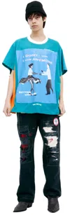 Better With Age Jimmy 3 Panel T-shirt In Blue