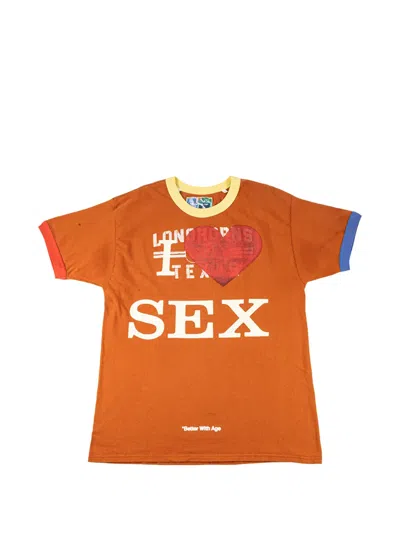 Better With Age Knoxville Ringer T-shirt In Orange