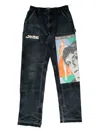 Better With Age Knucklehead Graphic Trousers In Blue