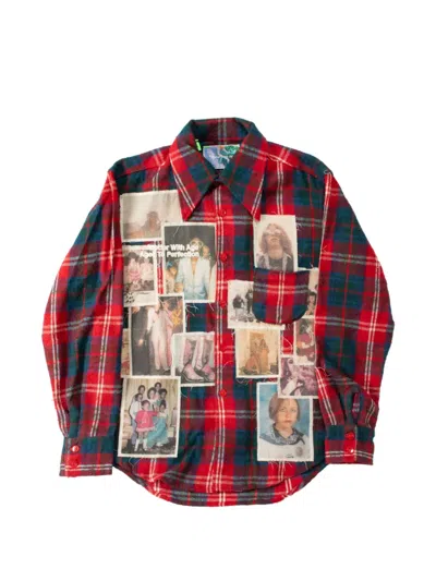 Better With Age Menage Patchwork Flannel Shirt In Multi